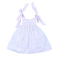 Summer Bows Sleeveless Plain Dress For Girl