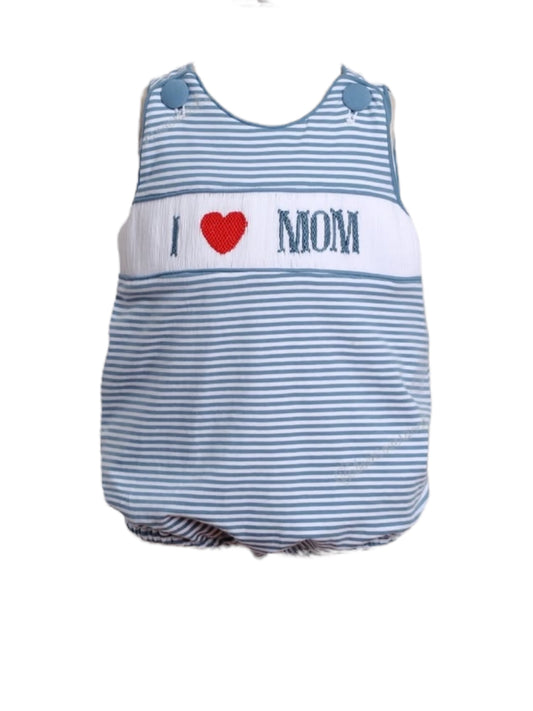 I Love MOM boy bubble