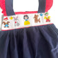 Snow White and friends handsmocked bubble