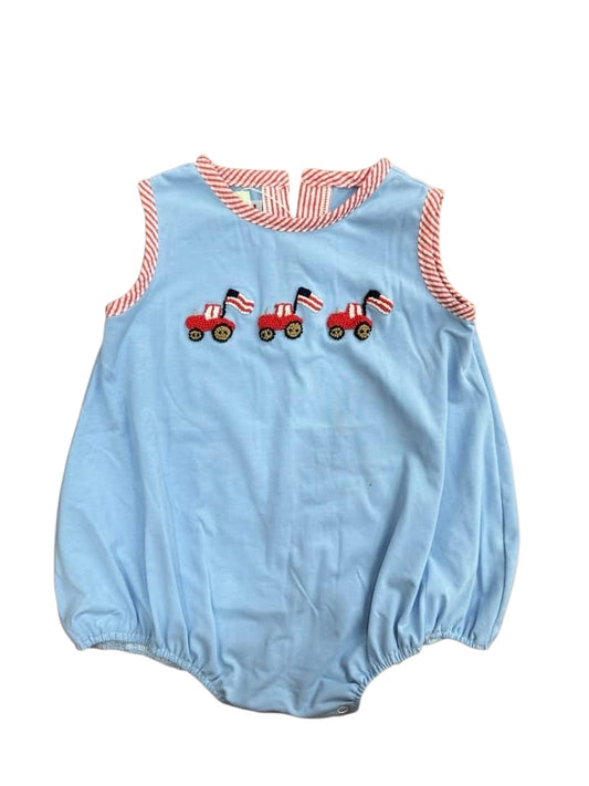 Patriotic French knot boy bubble,