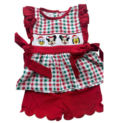 Handsmocked  Character Christmas set