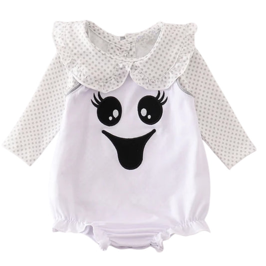 WHITE SPOOKY GHOST GIRL BUBBLE SET