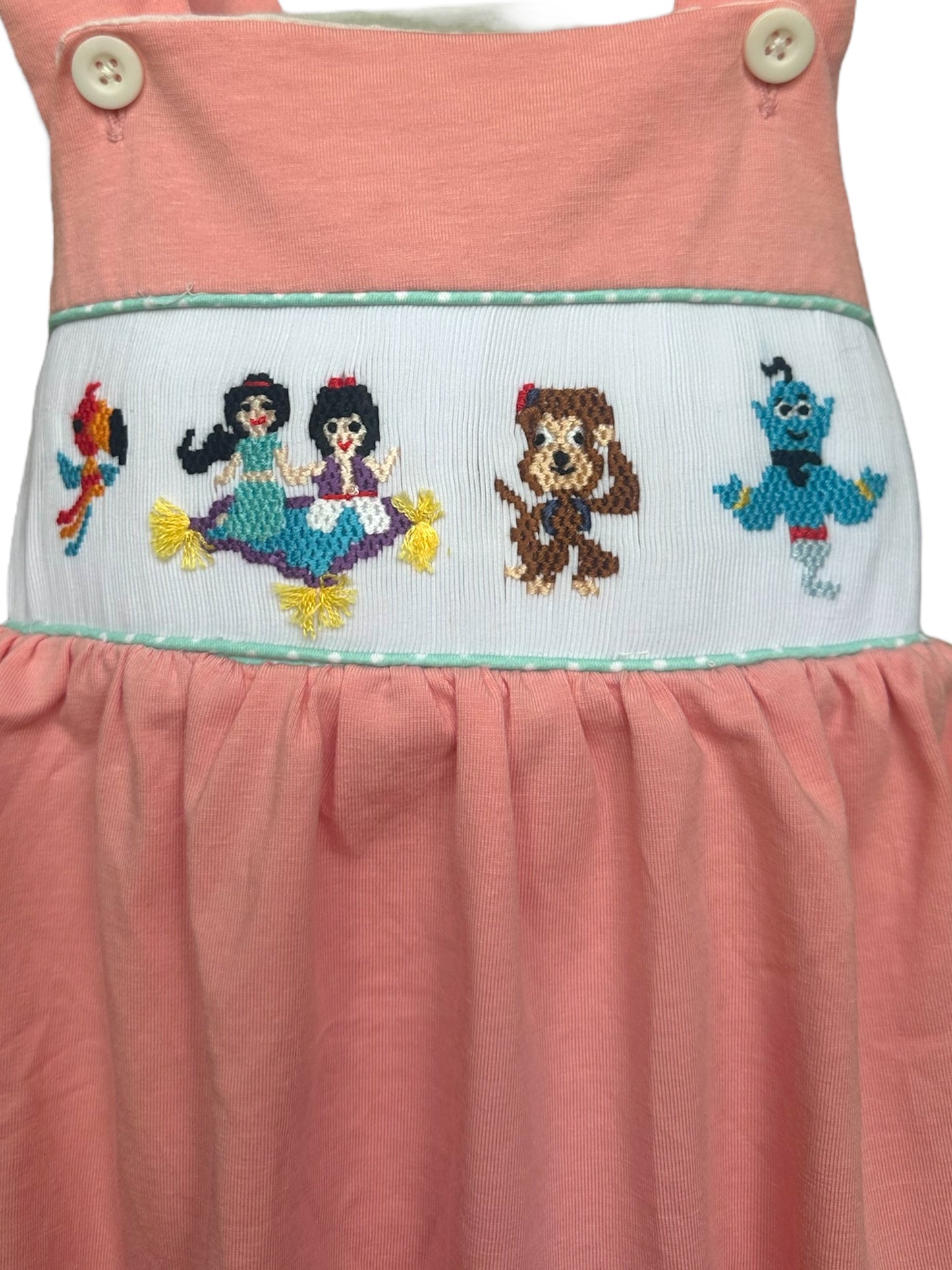 Handsmocked A whole New World -Bubble with ruffle back