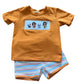 Handsmocked ISLAND  Boys shorts set