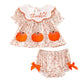 THANKSGIVING PUMPKIN APPLIQUE BLOOMER SET
