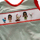 Handsmocked Island friends Short Set