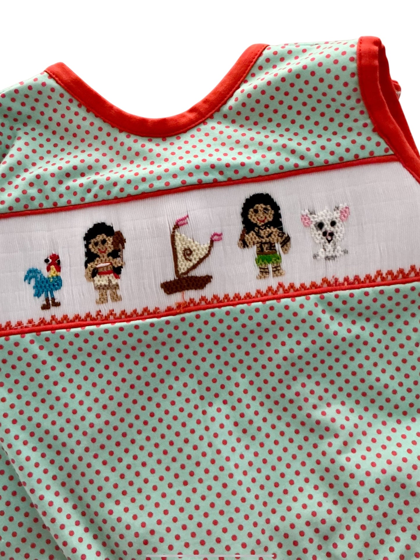 Handsmocked Island friends Short Set