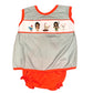 Handsmocked Island Friends Bloomer Set