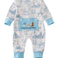 BLUE COWBOY EMBROIDERY ROMPER