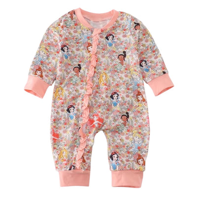 PRINCESS FLORAL PRINT ROMPER