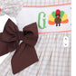 Handsmocked Gobble Turkey Dress