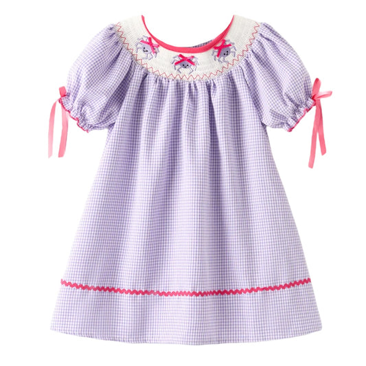 Autumn Spider Smock Embroidery Girls Dress
