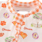 CLEMSON FOOTBALL BABY GIRL ROMPER