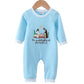 BLUE NATIVITY EMBROIDERY ROMPER