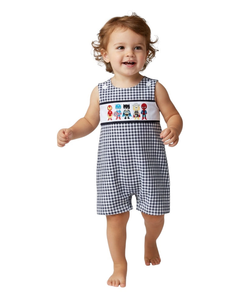 BLUE CHARACTER EMBROIDERY BOY JONJON