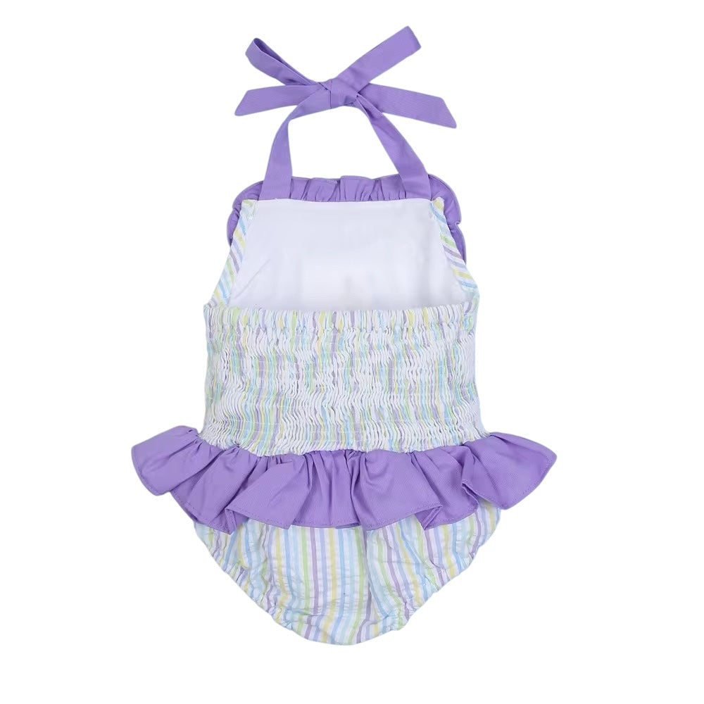 Mermaid  Hand smocked swimsuit girl