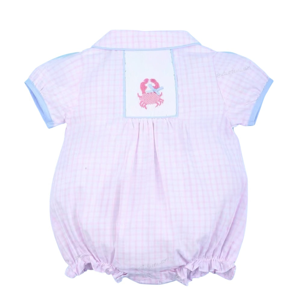Light Pink Handsmocked Crab Bubble