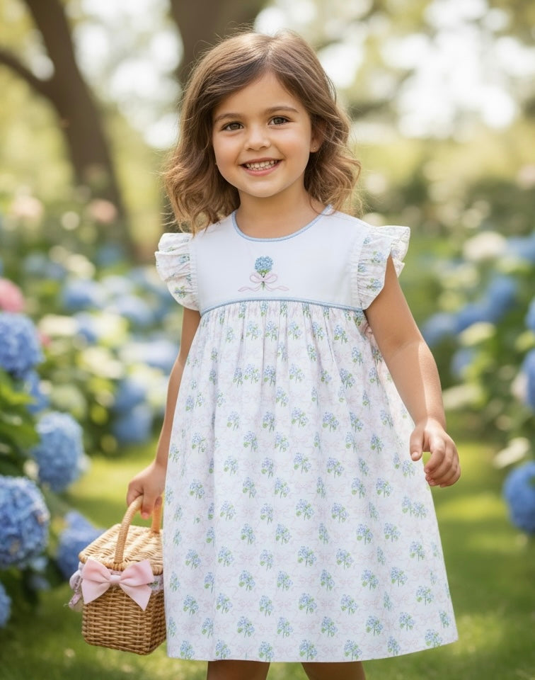 Porch Petals- Blue Floral