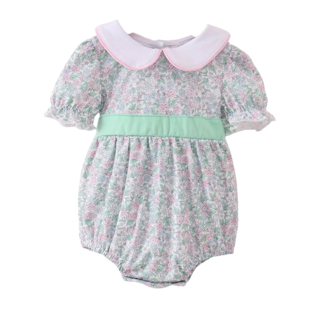 GREEN FLORAL PRINT BUBBLE