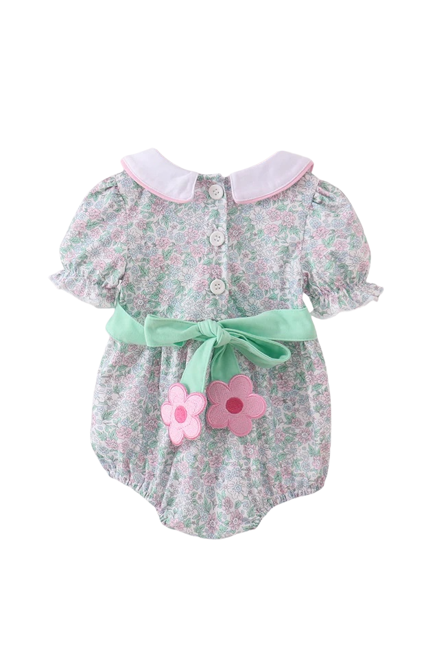 GREEN FLORAL PRINT BUBBLE