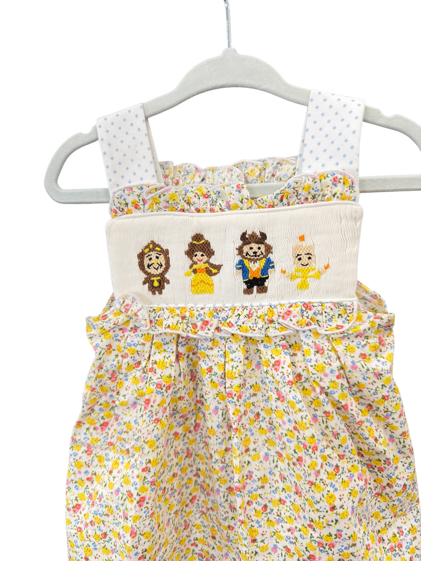 Handsmocked Beast and Friends Sundress