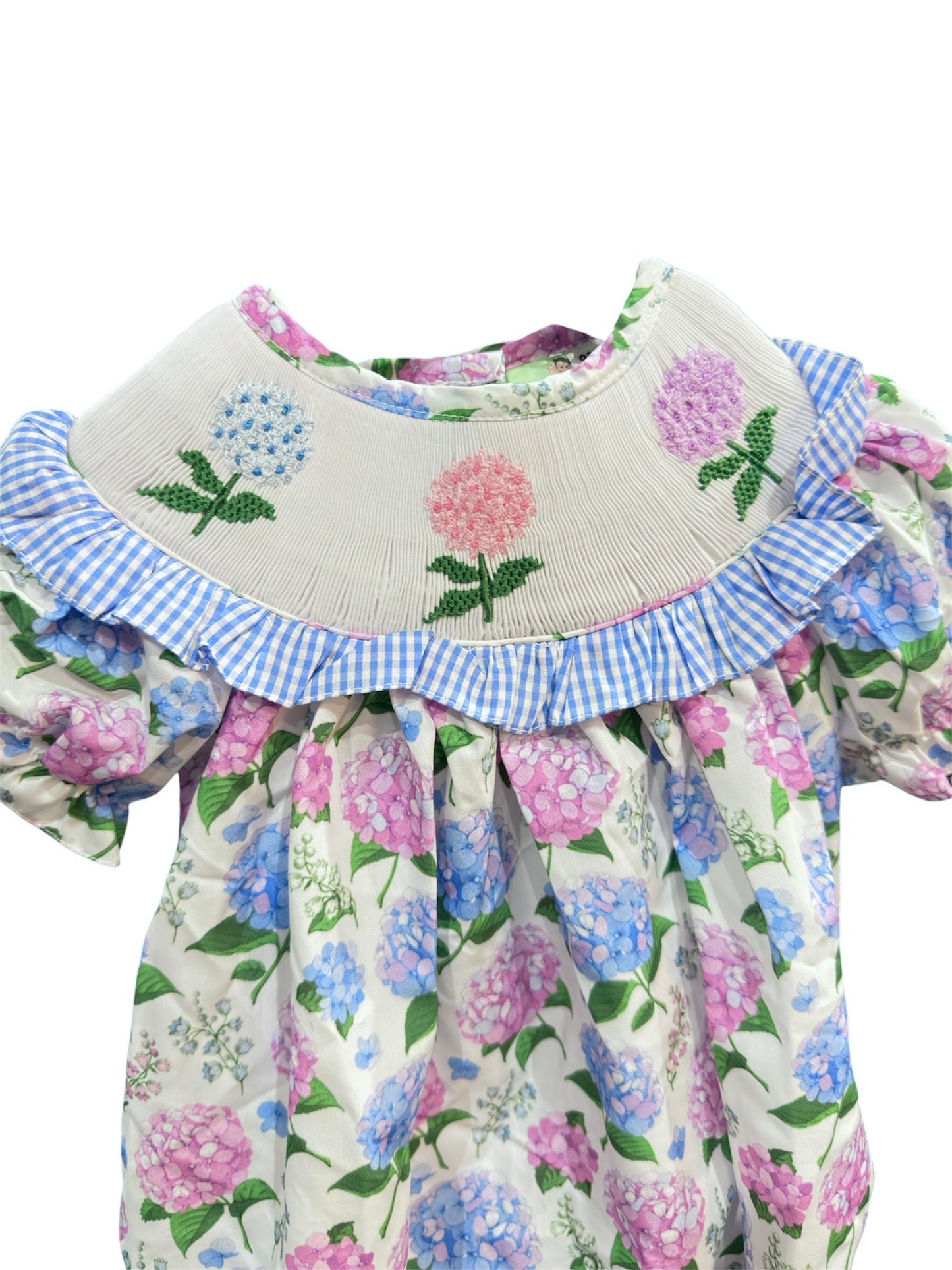 Handsmocked Hydrangea Bubble