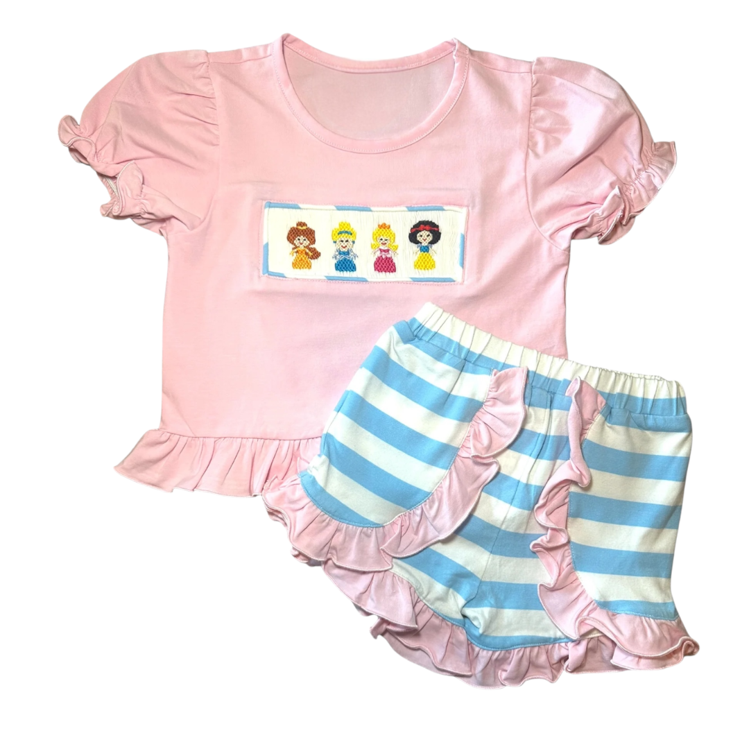 Lovely princess smocked girl set