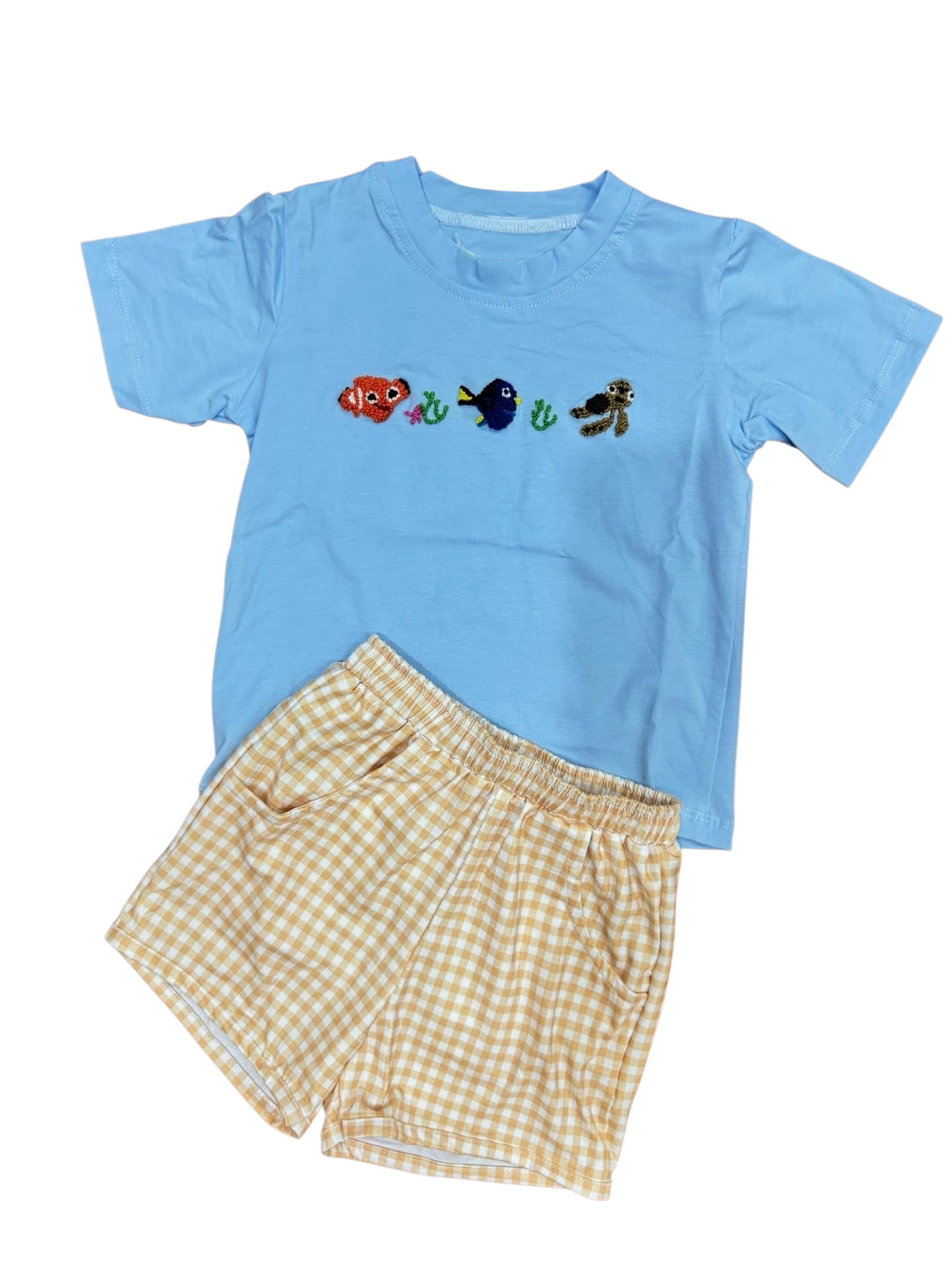 Fish Friends-French Knot Short set