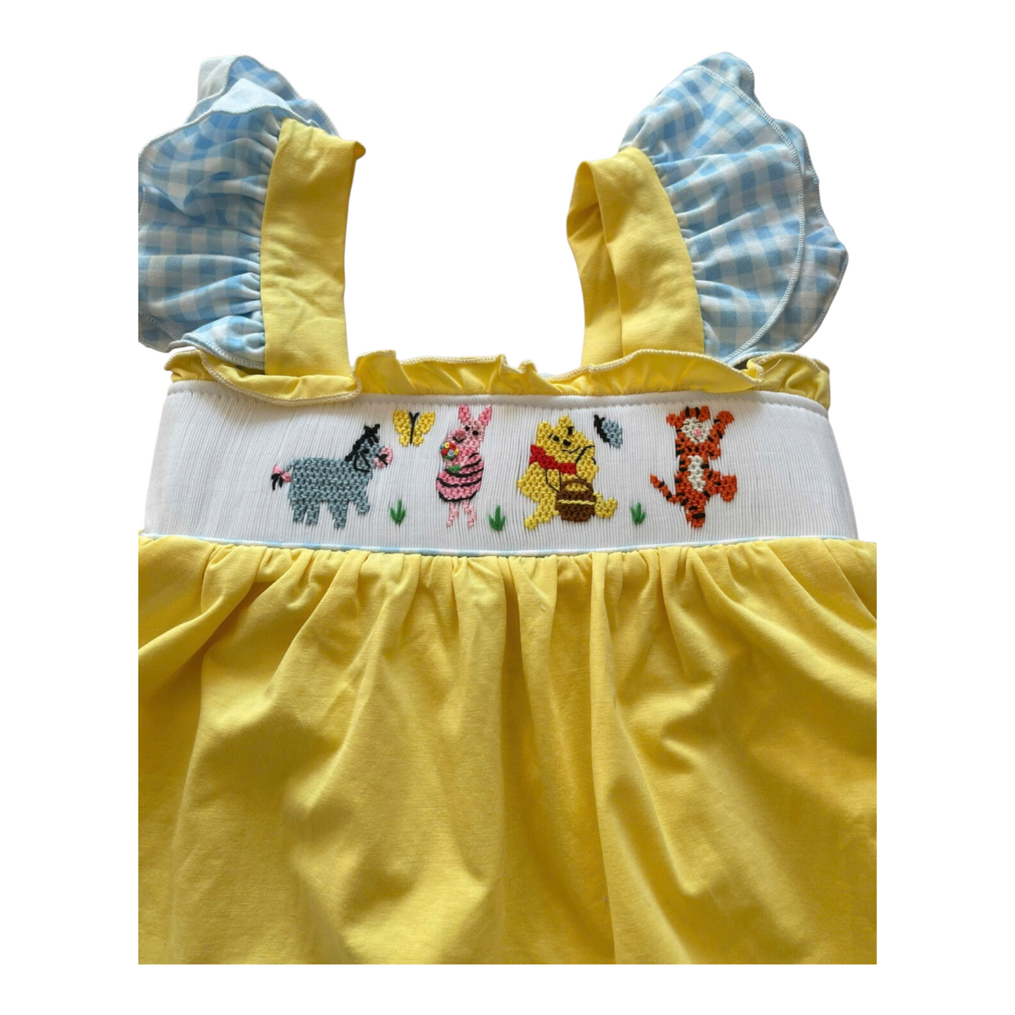 Pooh and Friends Handsmocked short Set
