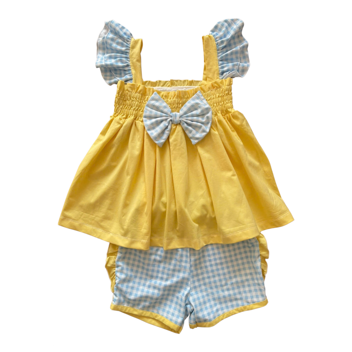 Pooh and Friends Handsmocked short Set