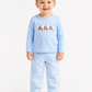 Handsmocked  Santa Golf Christmas set