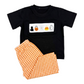 Hand Smocked Halloween ghost boy pants set