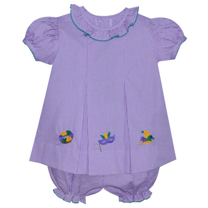 Reese Girl Bloomer Set-Mardi Gras