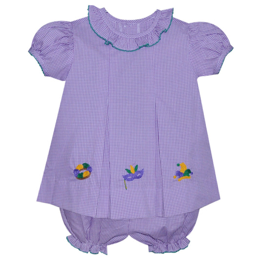 Reese Girl Bloomer Set-Mardi Gras