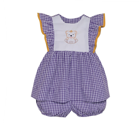 LSU tiger handstitched bubble