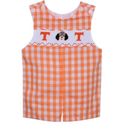 Orange/White Smocked Shortall-Tennessee