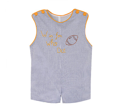 Embroidery Shortall - Black/Gold-Football