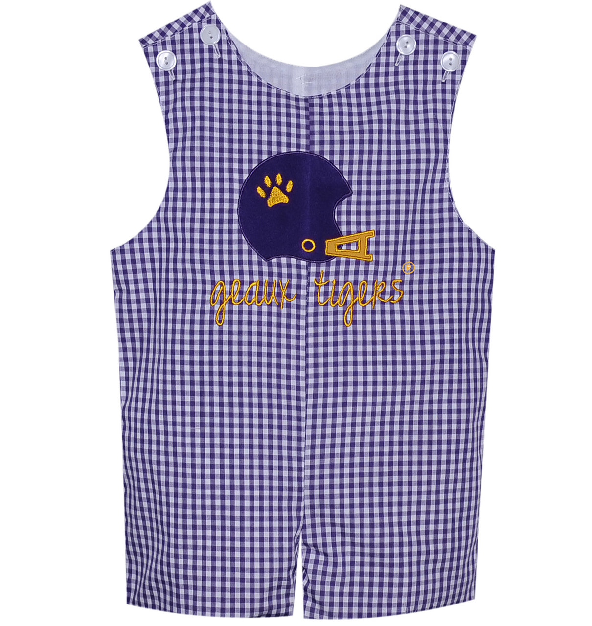 LSU Helmet Applique Shortall