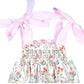 Floral Bubble With Pink Bows For Girl