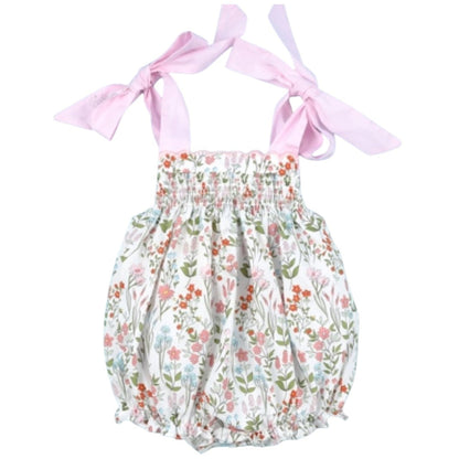 Floral Bubble With Pink Bows For Girl