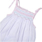 Geometric Handsmocked baby bubble