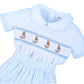 2-Piece Easter Handsmocked Bunny Blue For Boy