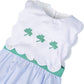 Lucky leaf embroidery girl bubble