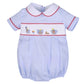 Elephant hand smocked boy bubble