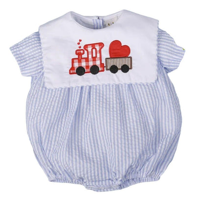 VALENTINE APPLIQUE BOY BUBBLE