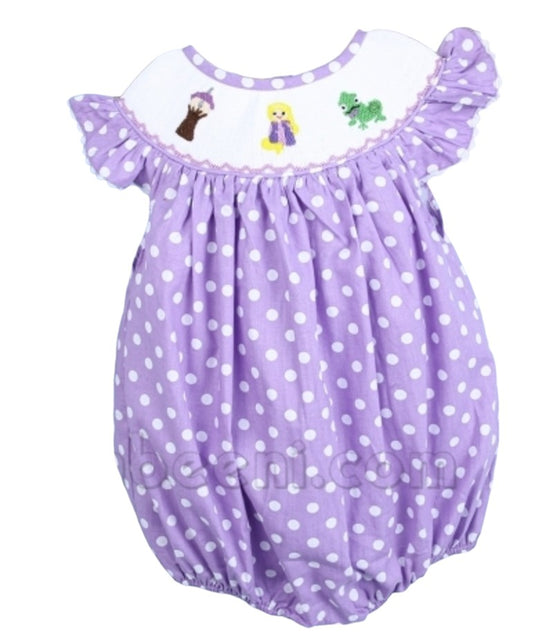 Rapunzel  HandSmocked Bubble