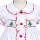 Handsmocked Christmas Dress in White