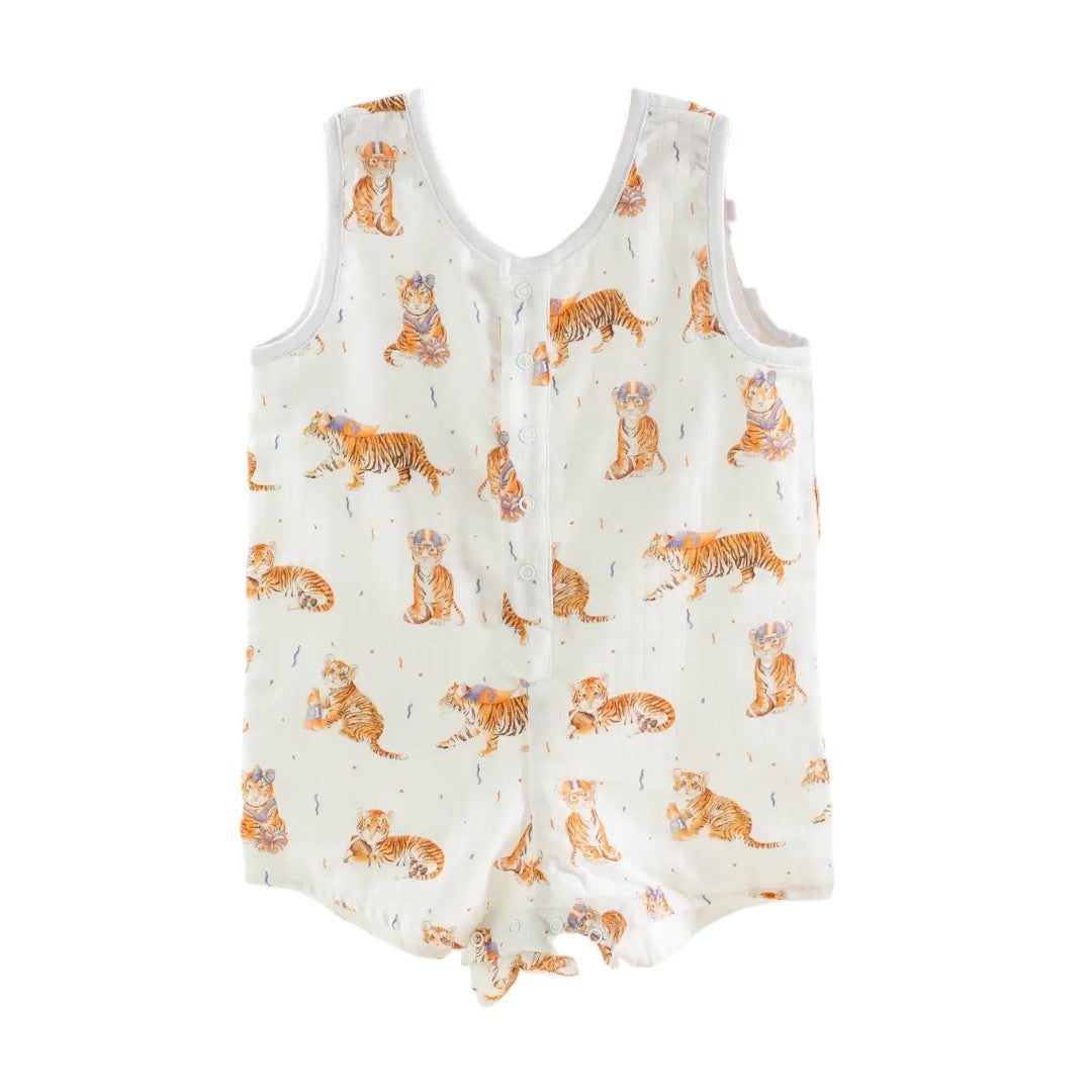 Auburn Tigers Organic  Gameday Muslin Shortalls