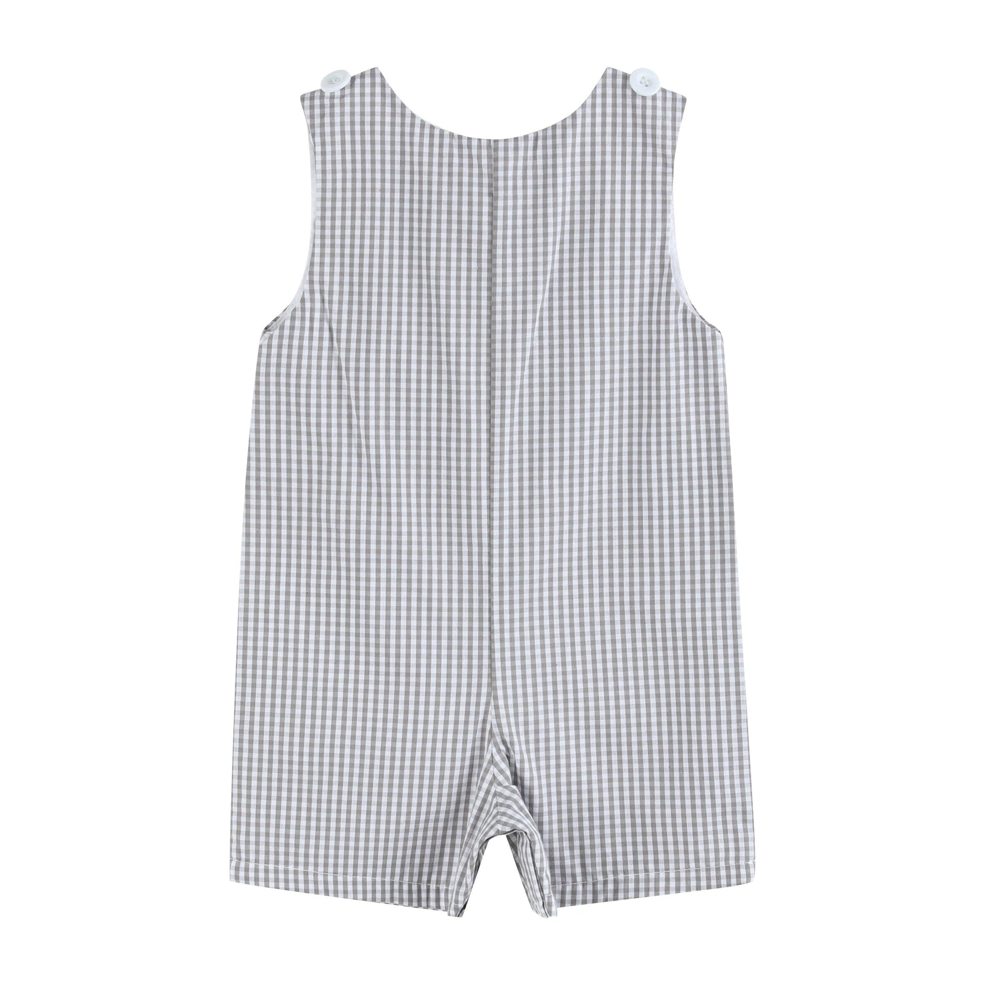 Gray Gingham Golf Shortalls