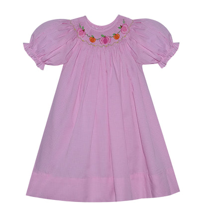 Pink Smocked Pumpkin Dress